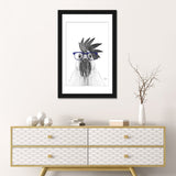 iCanvas "Hen With Blue Glasses" by Printable Lisa's Pets