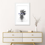 iCanvas "Hen With Blue Glasses" by Printable Lisa's Pets