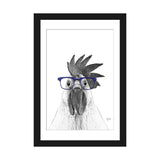 iCanvas "Hen With Blue Glasses" by Printable Lisa's Pets