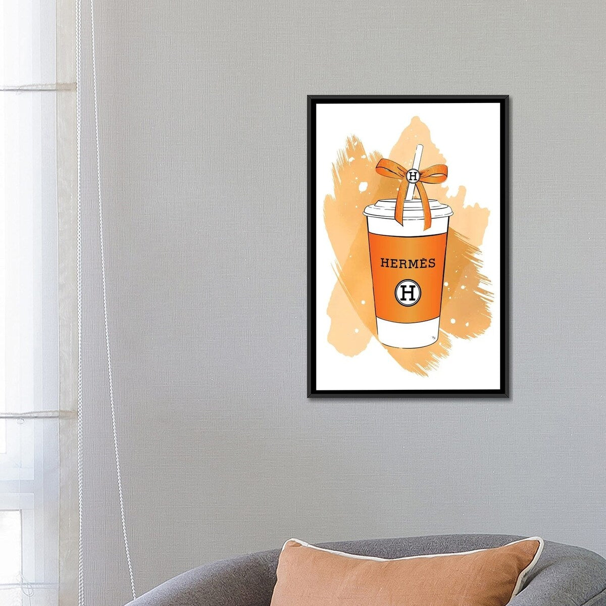 iCanvas "Hermes Soft Drink" by Martina Pavlova Framed Canvas Print