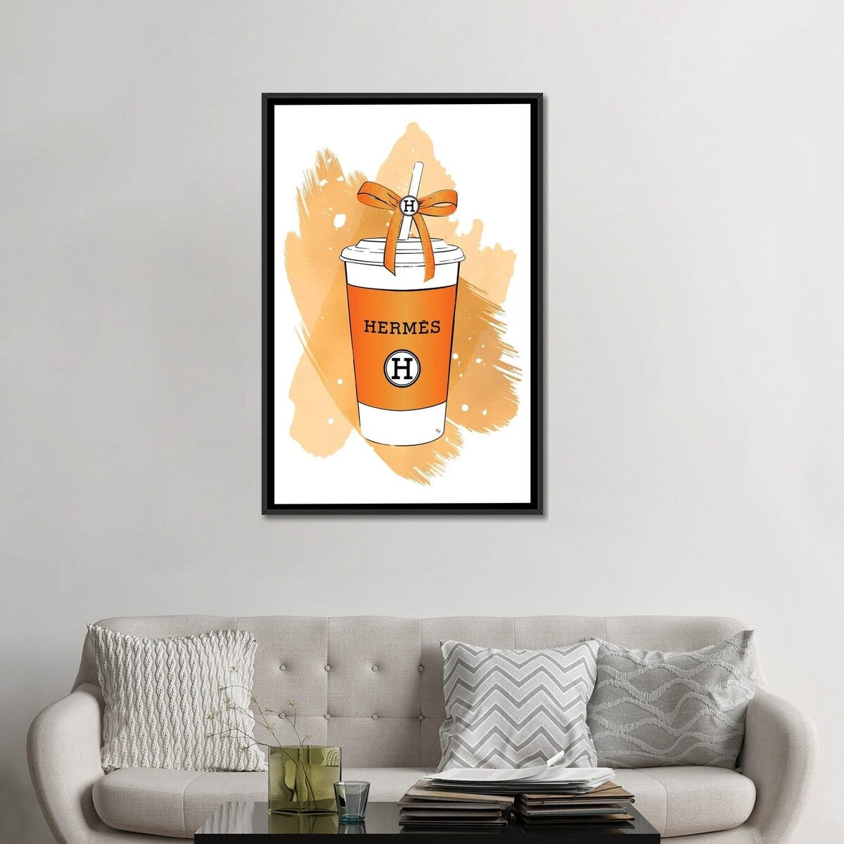 iCanvas "Hermes Soft Drink" by Martina Pavlova Framed Canvas Print