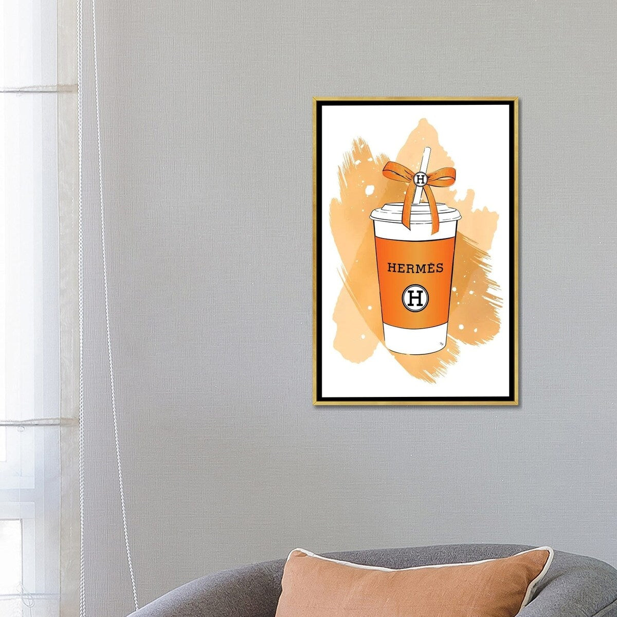 iCanvas "Hermes Soft Drink" by Martina Pavlova Framed Canvas Print
