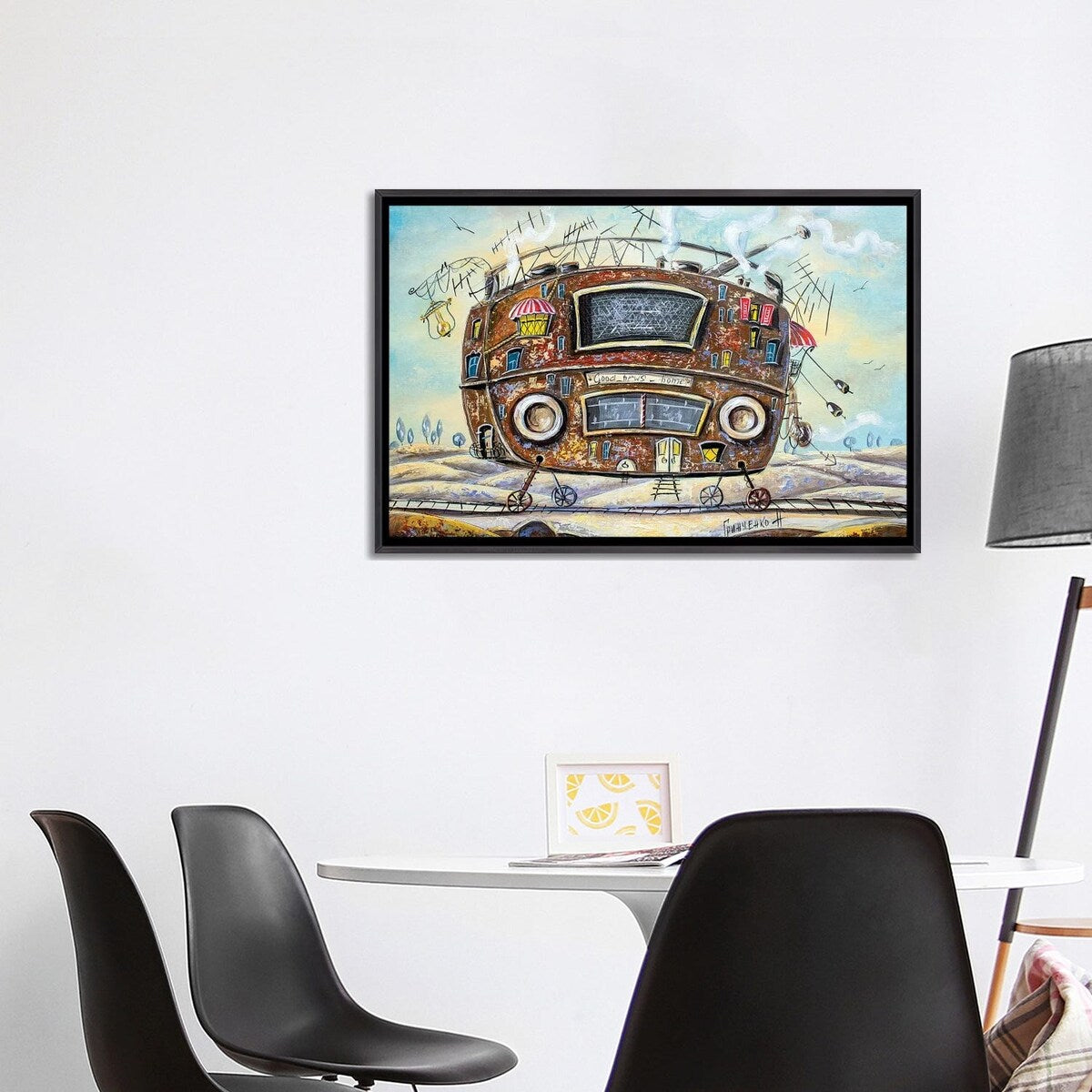 iCanvas "Home Of Good News" by Natalia Grinchenko Framed