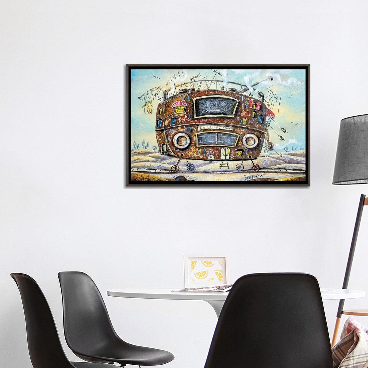 iCanvas "Home Of Good News" by Natalia Grinchenko Framed
