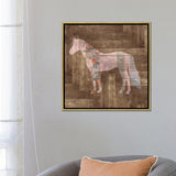 iCanvas "Horse II" by Front Porch Pickins Framed Canvas Print