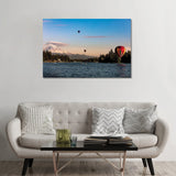 iCanvas "Hot Air Balloons Over Lake Tapps" by Lauren Lilly Canvas Print