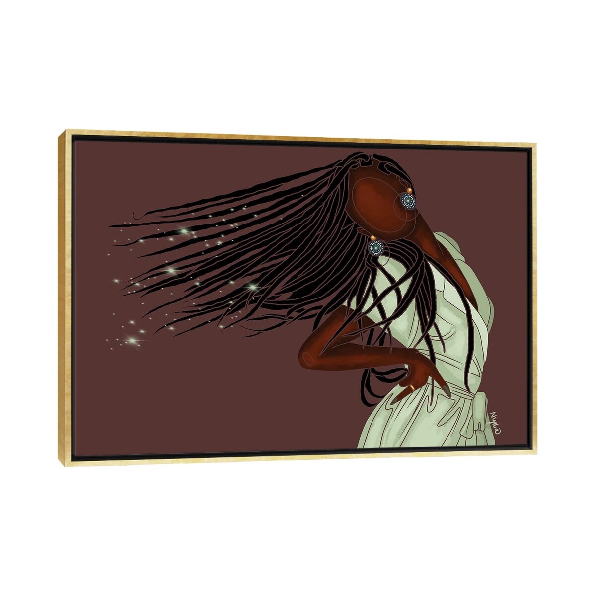 iCanvas "I Am Magic" by Colored Afros Art Framed