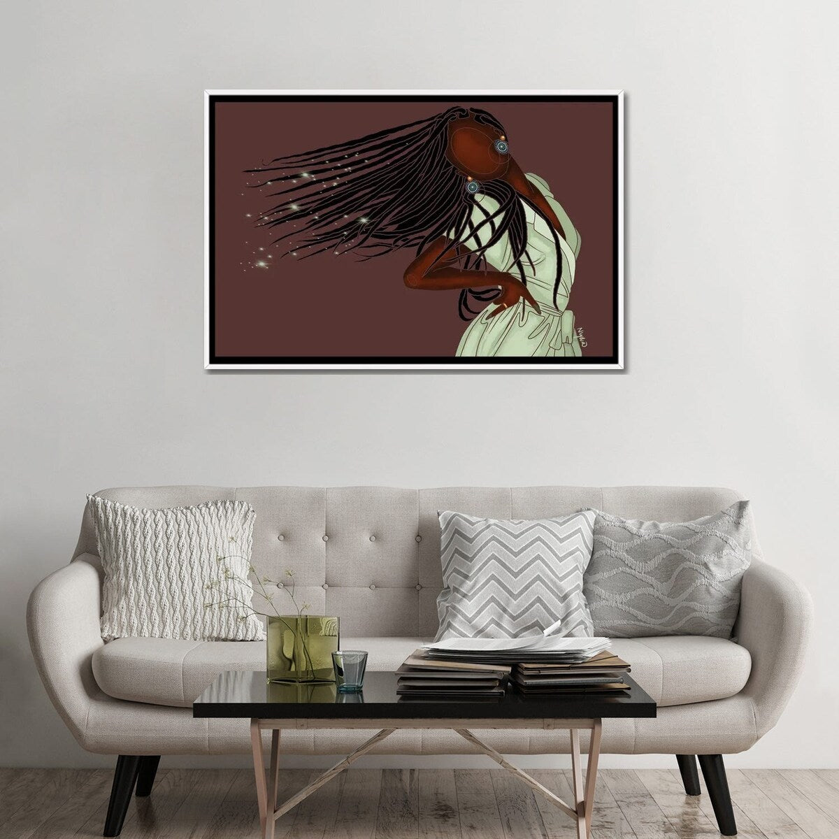 iCanvas "I Am Magic" by Colored Afros Art Framed