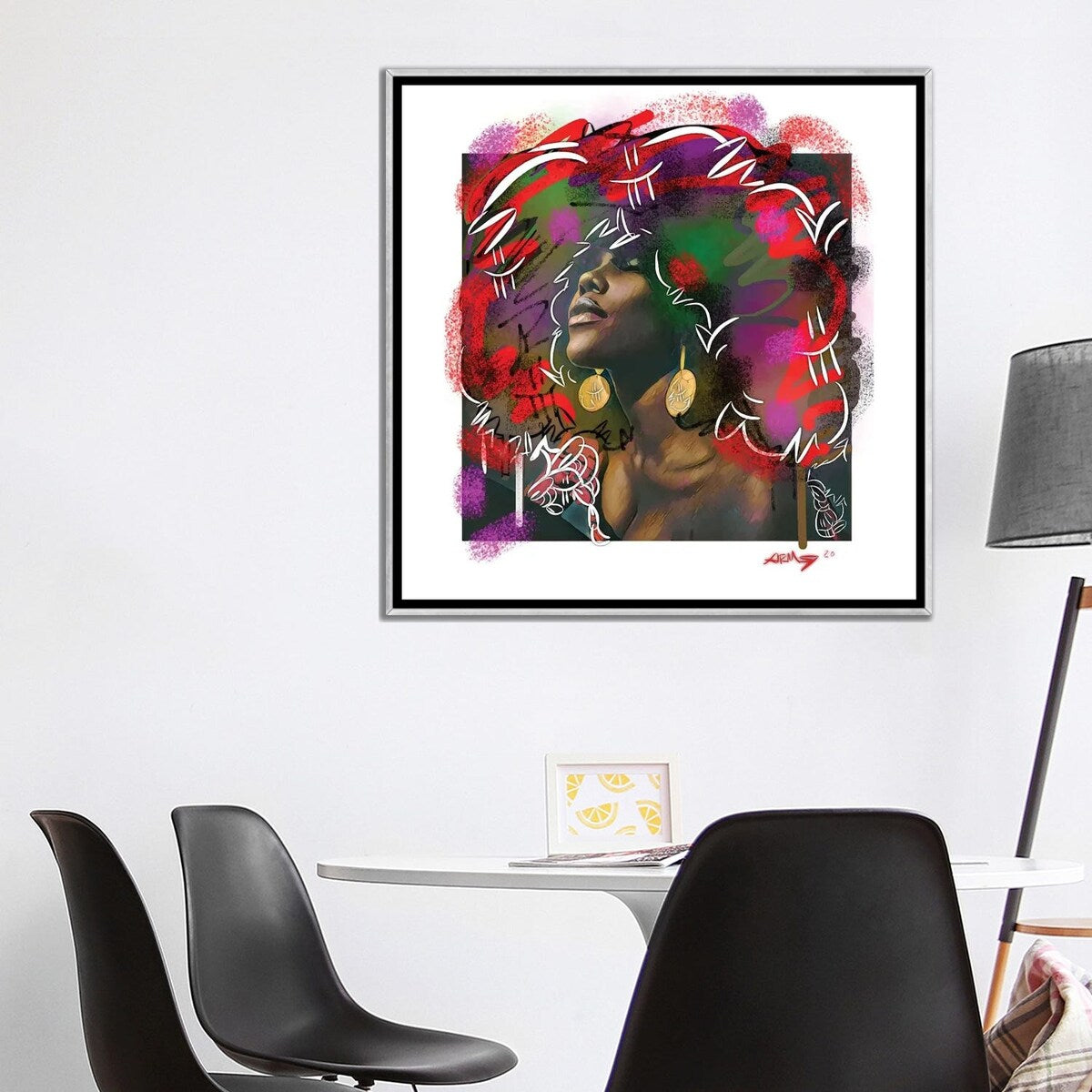 iCanvas "I Got Soul" by Arm Of Casso Framed