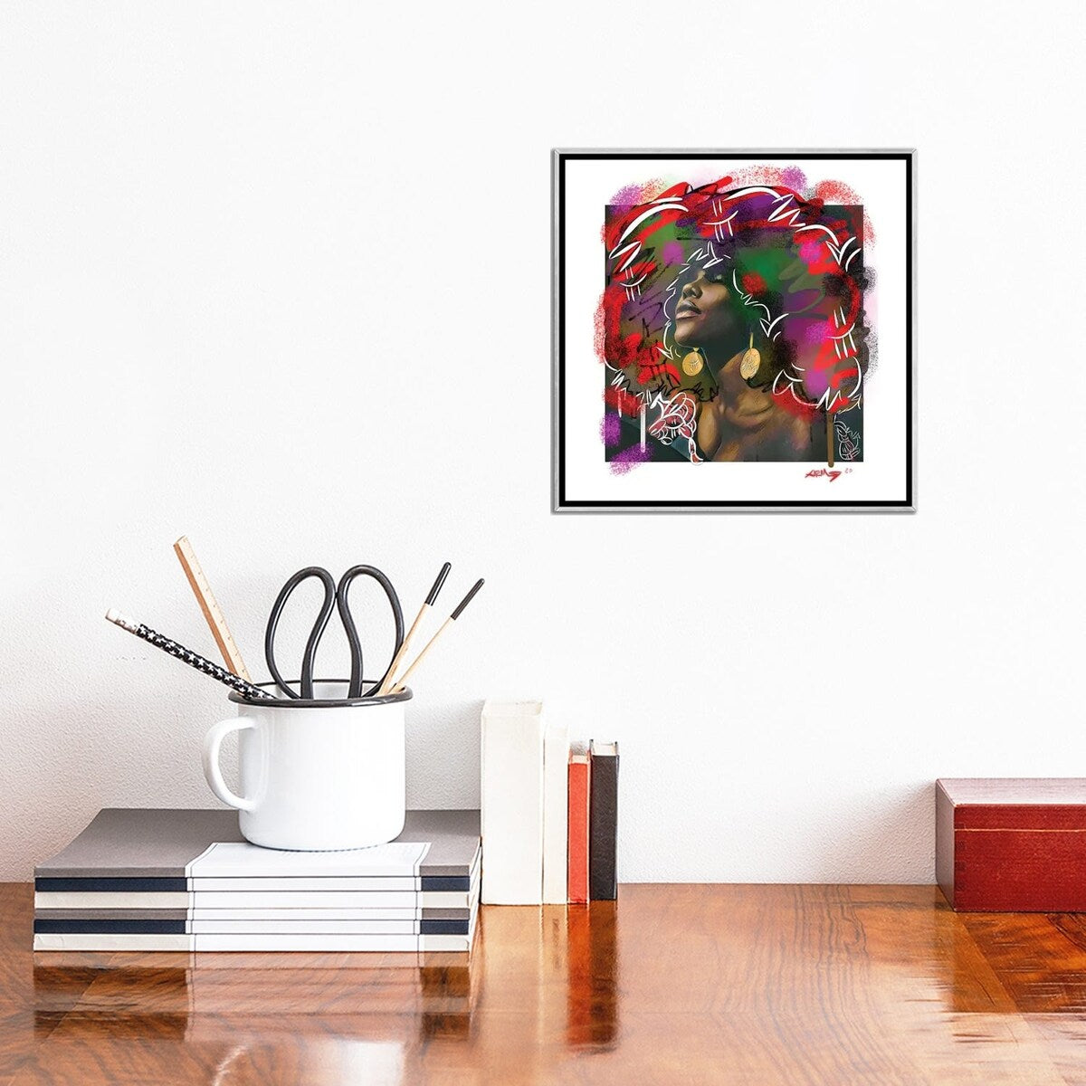 iCanvas "I Got Soul" by Arm Of Casso Framed