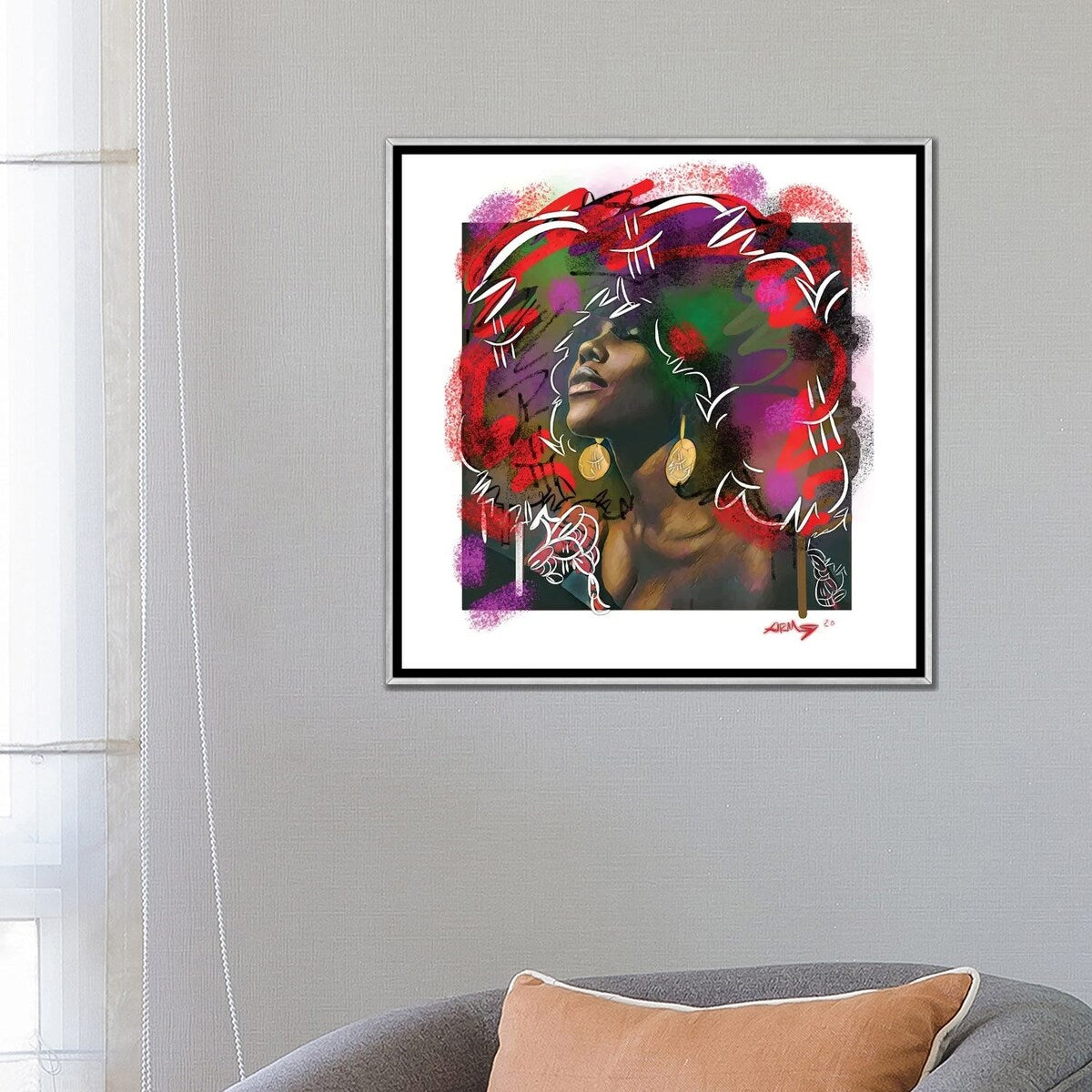 iCanvas "I Got Soul" by Arm Of Casso Framed