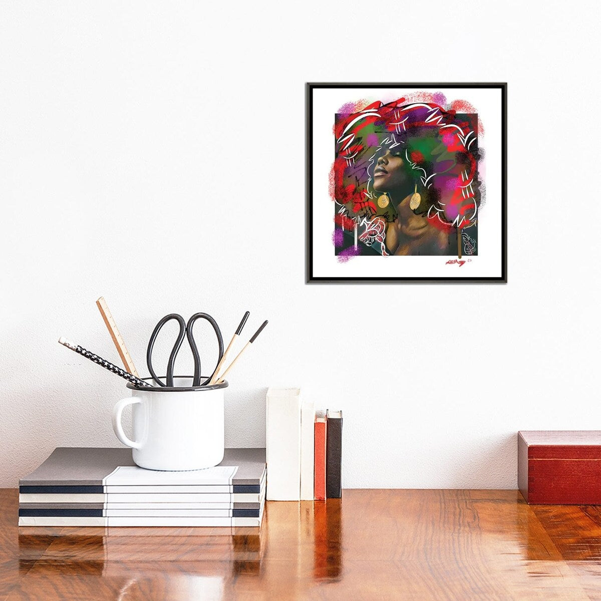 iCanvas "I Got Soul" by Arm Of Casso Framed
