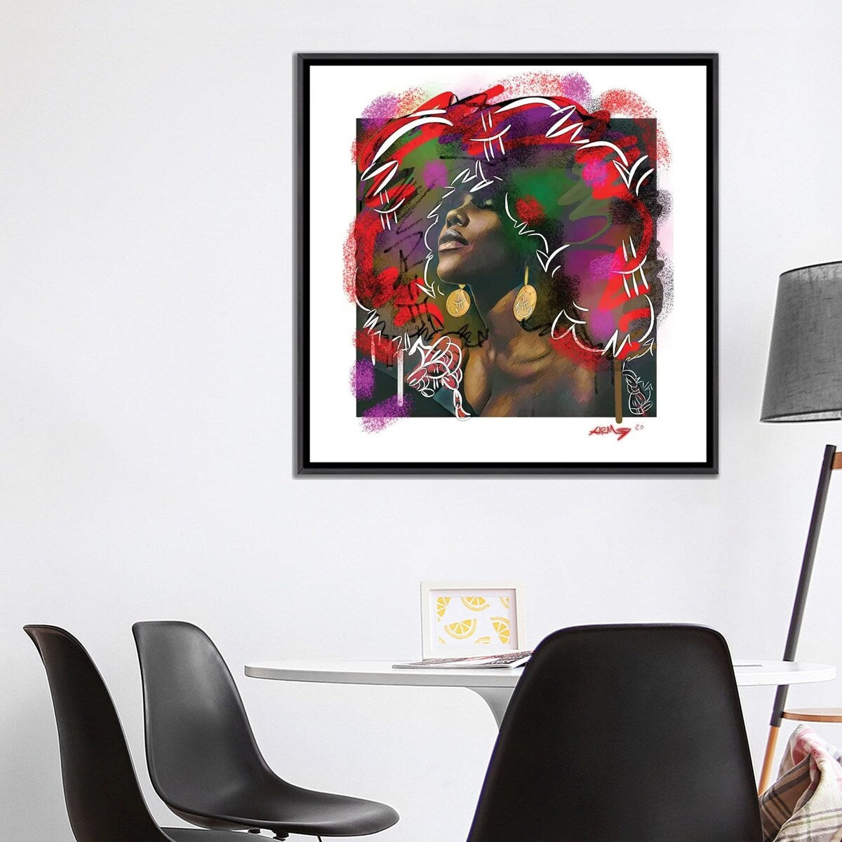 iCanvas "I Got Soul" by Arm Of Casso Framed