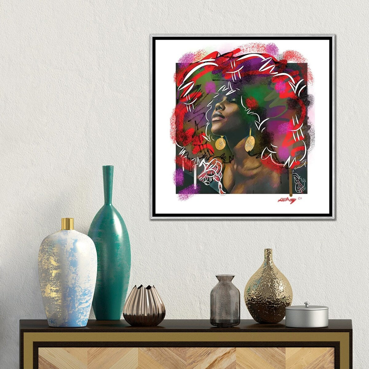 iCanvas "I Got Soul" by Arm Of Casso Framed