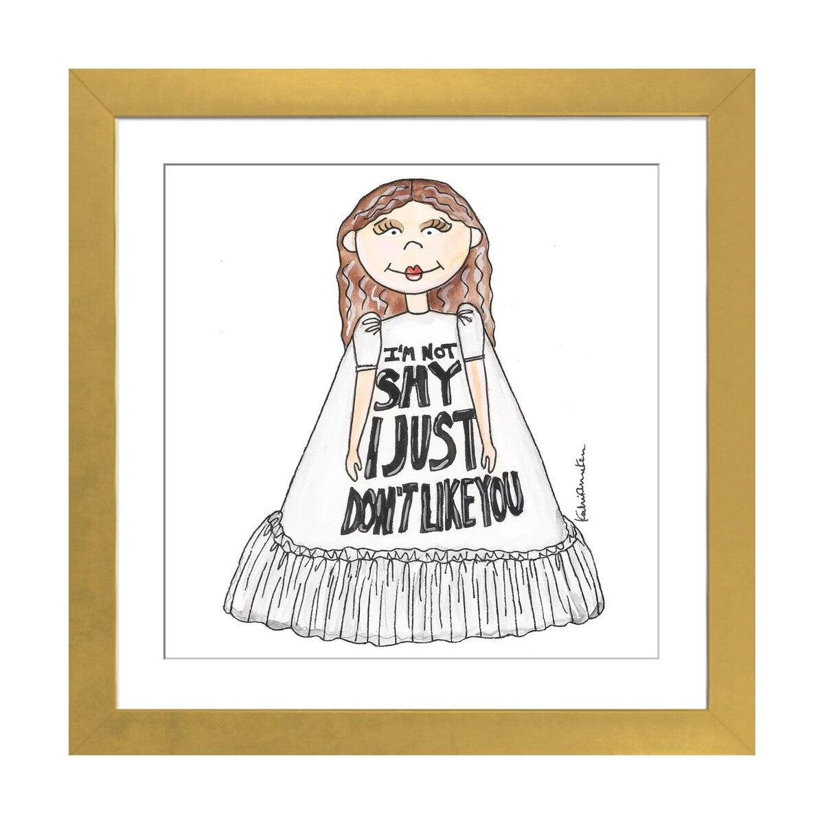 iCanvas "I'm Not Shy Girl" by Kahri