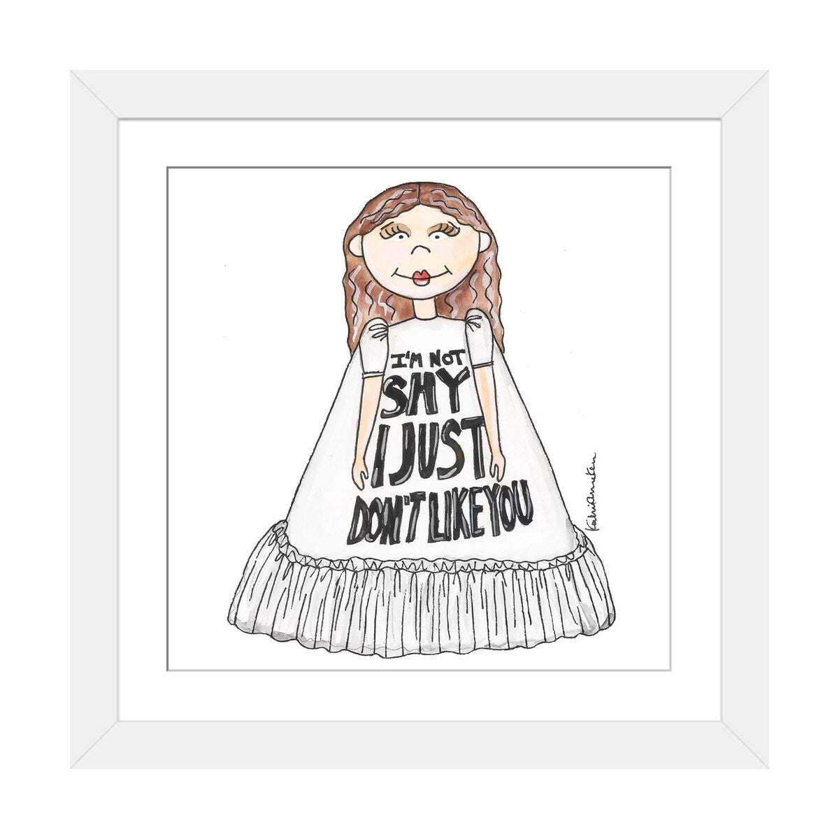 iCanvas "I'm Not Shy Girl" by Kahri