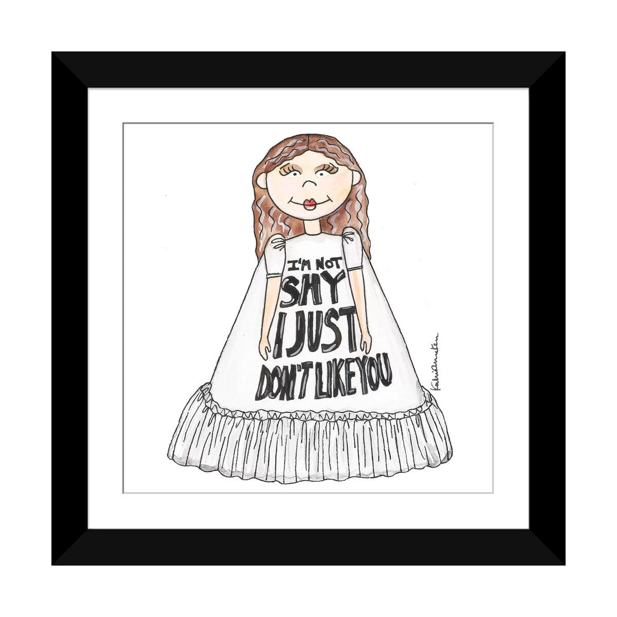 iCanvas "I'm Not Shy Girl" by Kahri