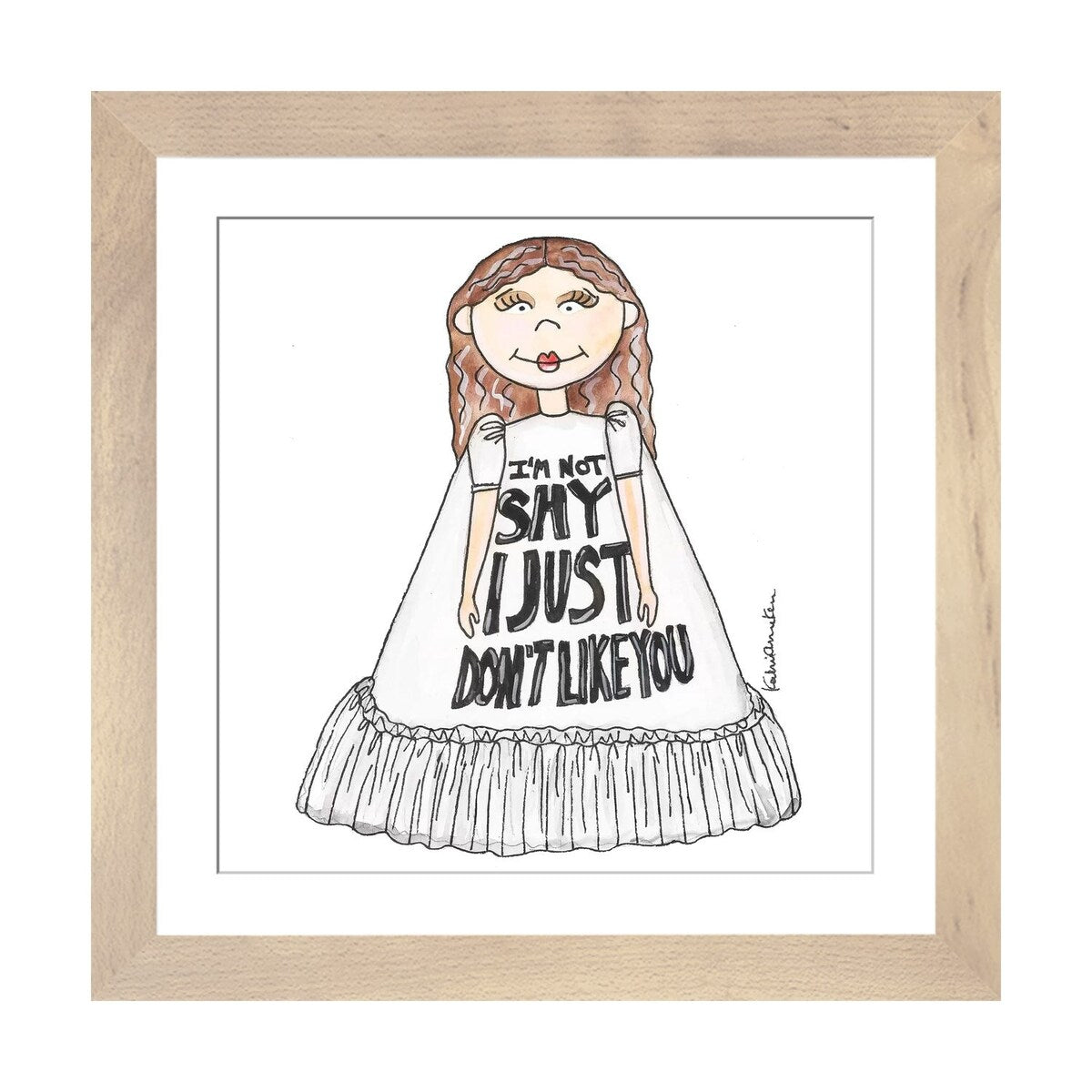 iCanvas "I'm Not Shy Girl" by Kahri