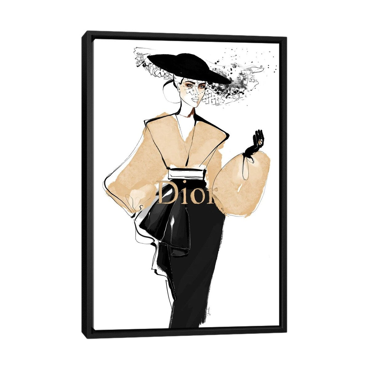 iCanvas "Iconic Dior" by Janka LetkovaÃÅ Framed Canvas Print