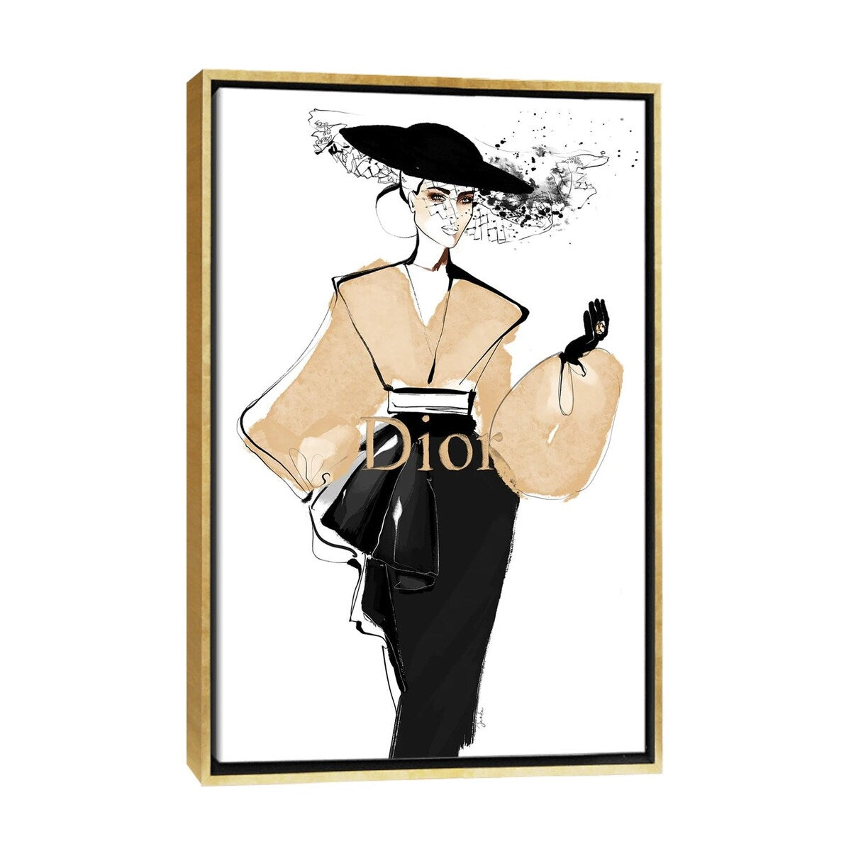 iCanvas "Iconic Dior" by Janka LetkovaÃÅ Framed Canvas Print