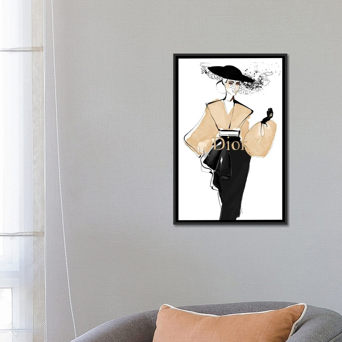 iCanvas "Iconic Dior" by Janka LetkovaÃÅ Framed Canvas Print