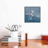 iCanvas "Indigo VI I Like Swim Cap" by Hiroyuki Kurava Framed
