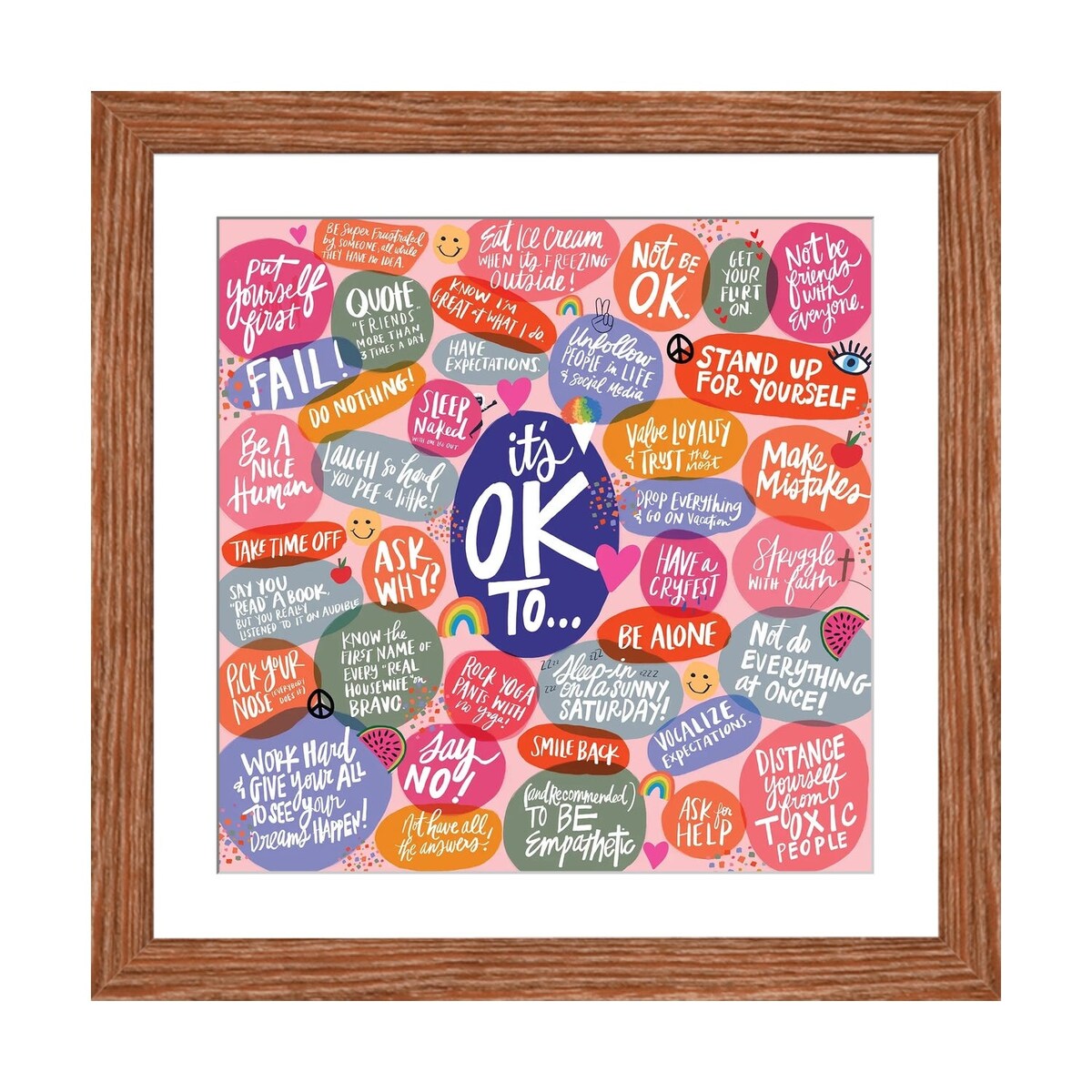 iCanvas "It's OK To" by Kristen Ley
