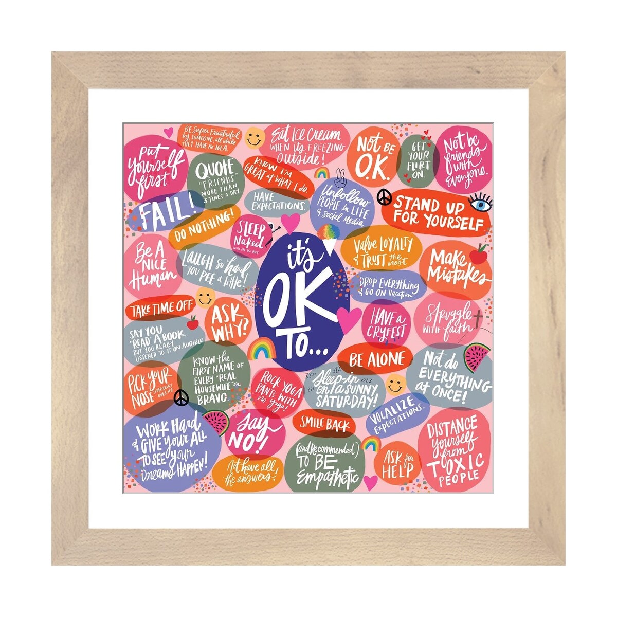 iCanvas "It's OK To" by Kristen Ley