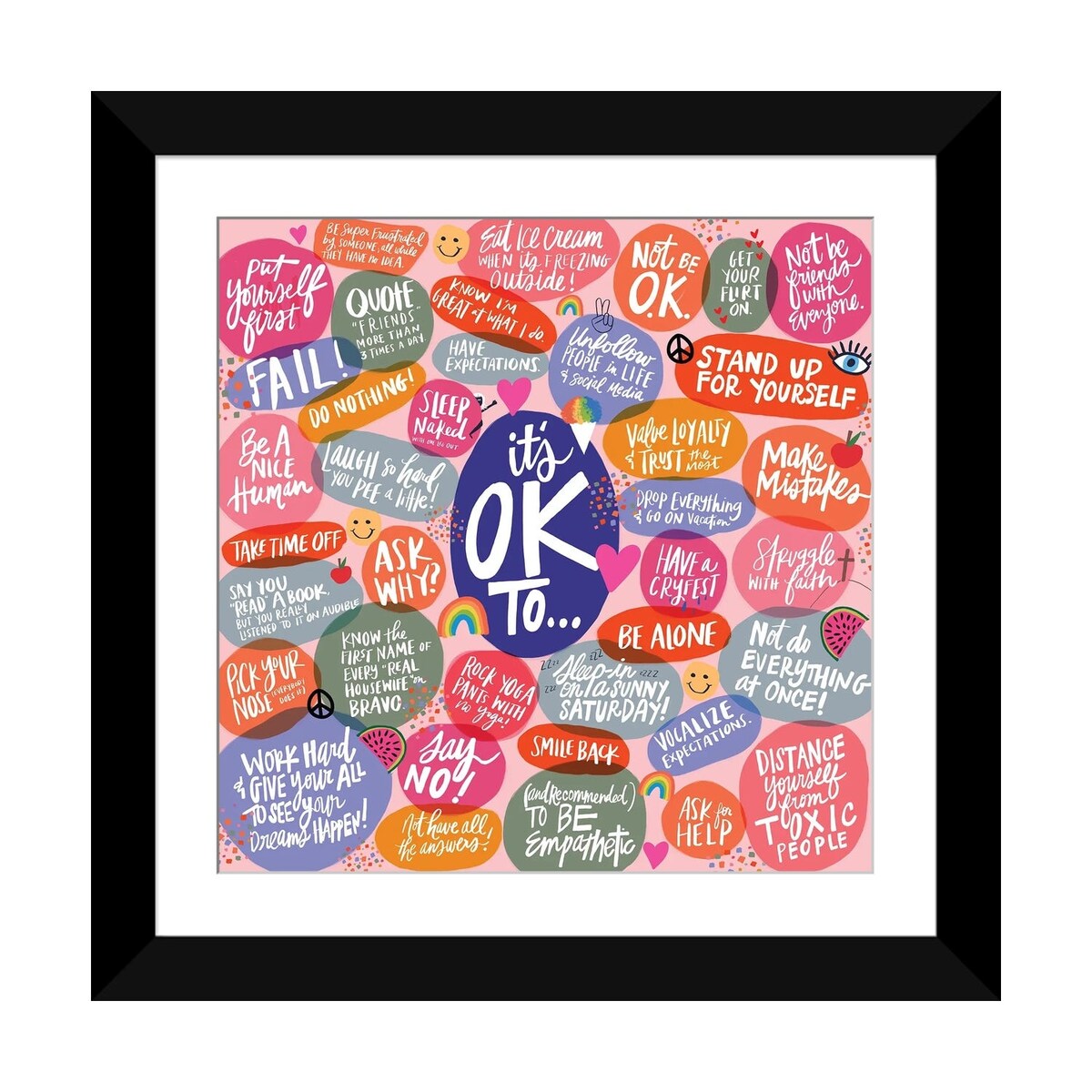 iCanvas "It's OK To" by Kristen Ley