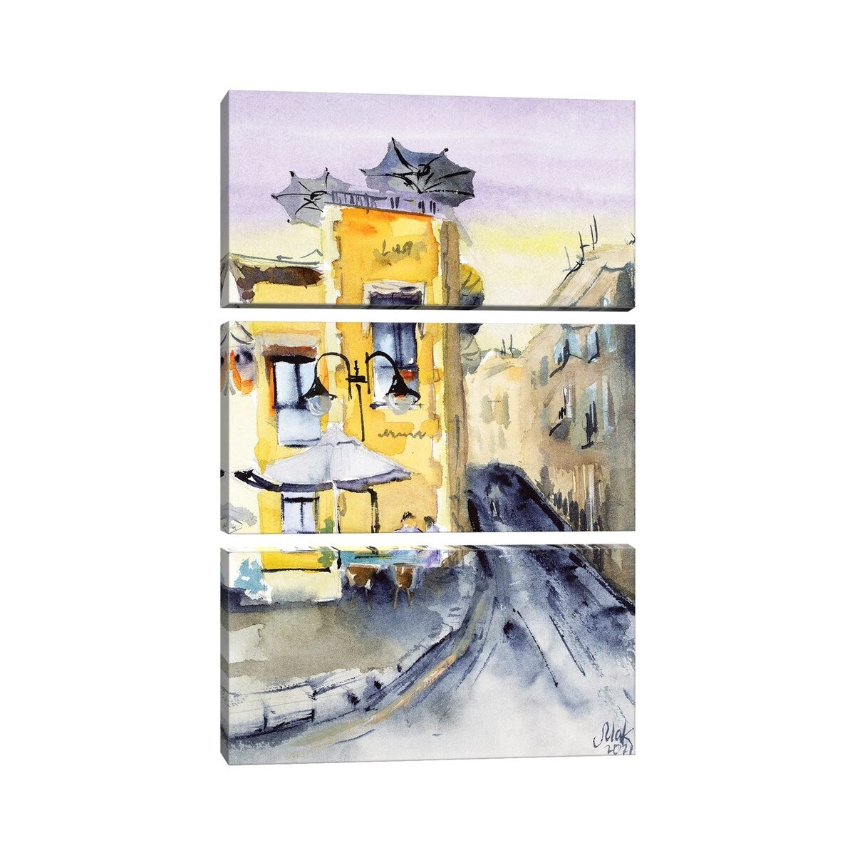 iCanvas "Italian Street" by Nataly Mak 3-Piece Canvas Wall Art Set