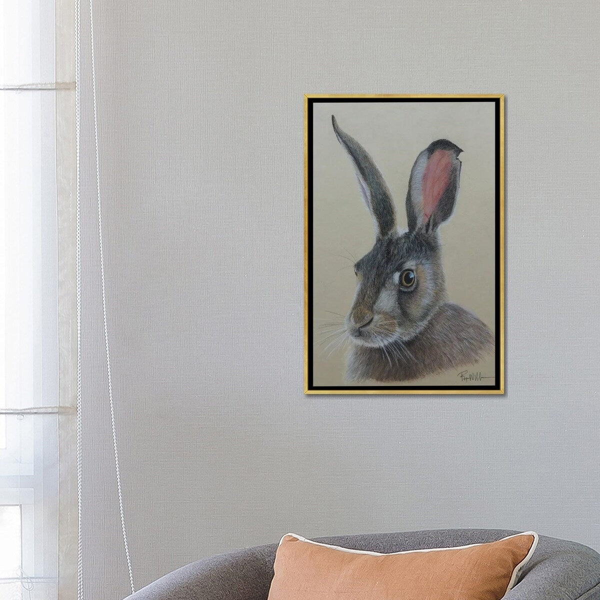 iCanvas "Jack The Ra3bit." by Reian Williams Framed Canvas Print