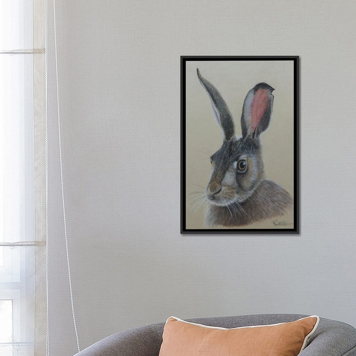 iCanvas "Jack The Ra3bit." by Reian Williams Framed Canvas Print