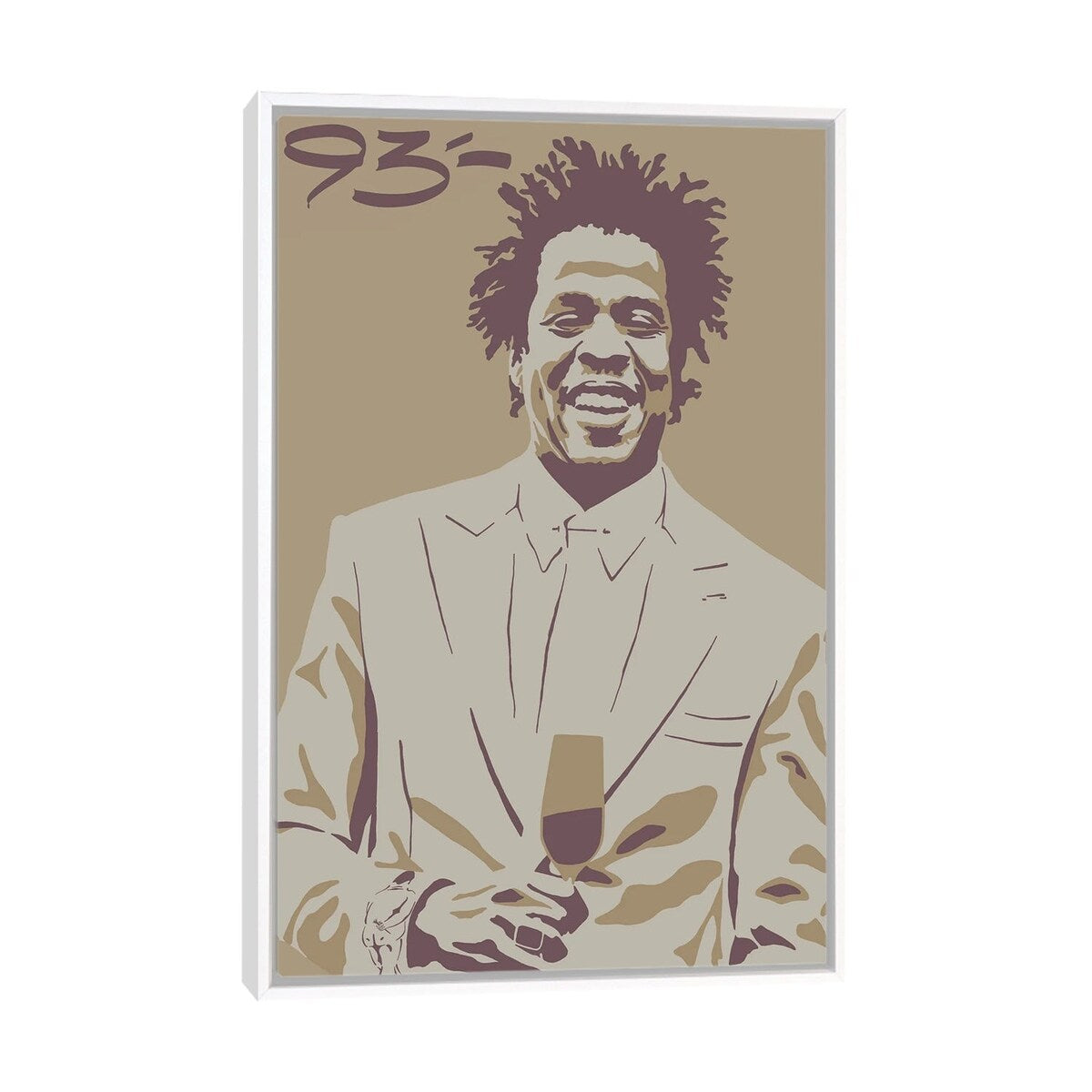 iCanvas "Jay Z" by 9THREE Framed Canvas Print