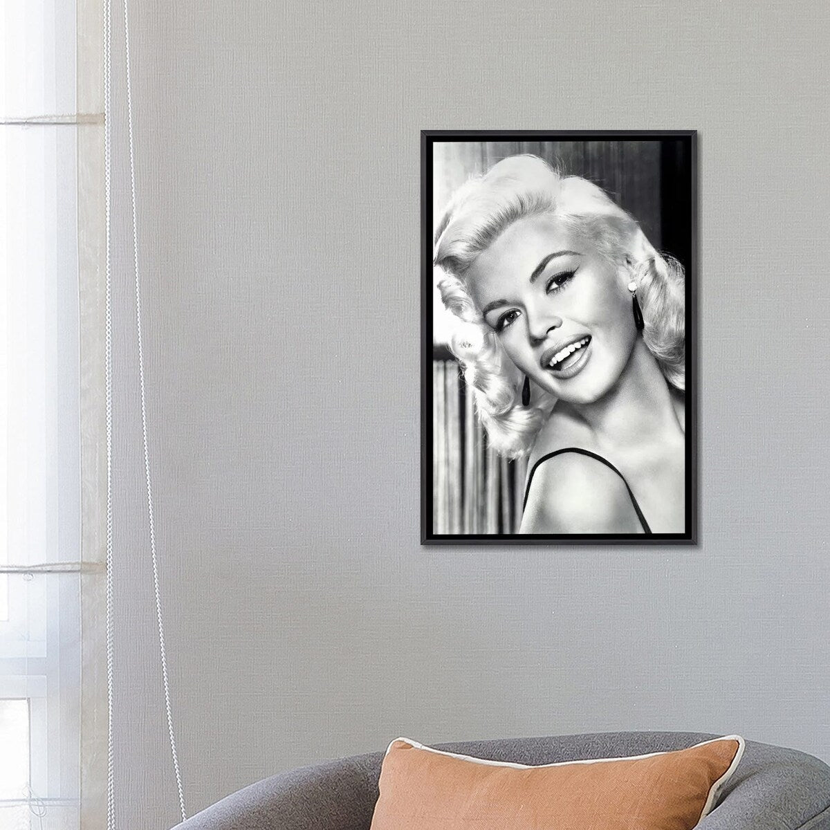 iCanvas "Jayne Mansfield's Gorgeous Smile" by Radio Days Framed