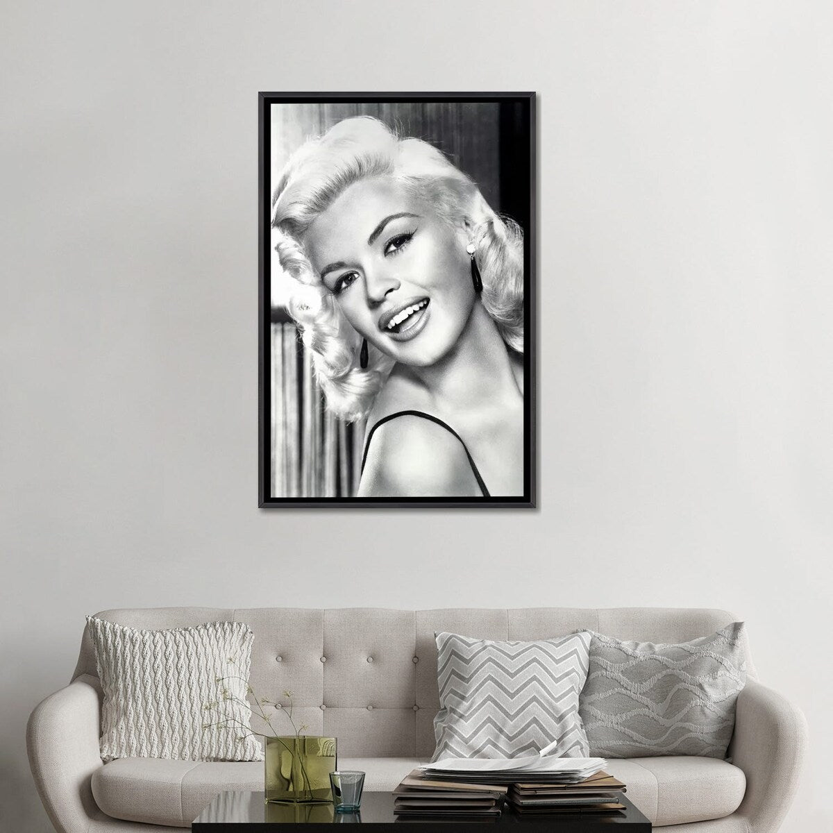 iCanvas "Jayne Mansfield's Gorgeous Smile" by Radio Days Framed
