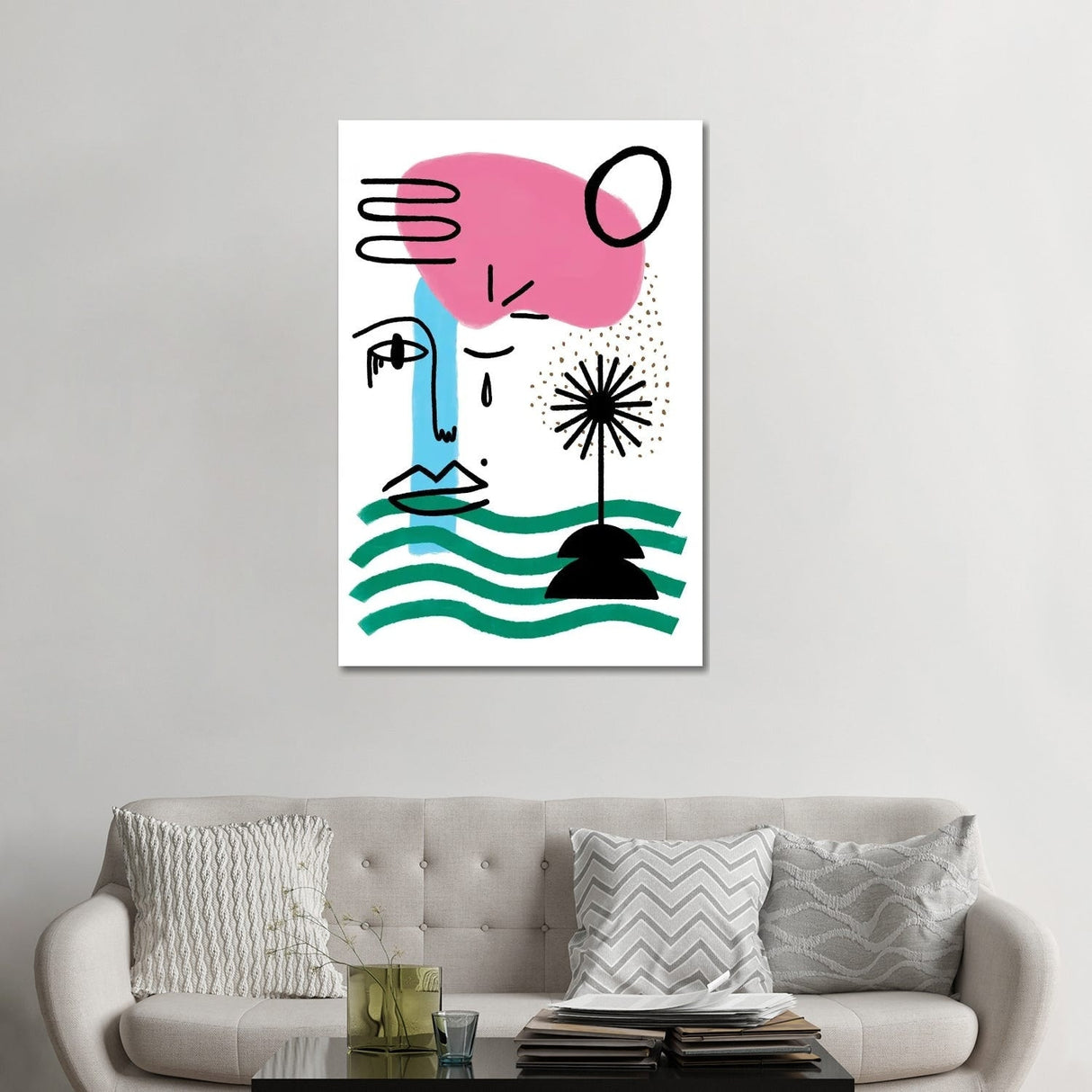 iCanvas "Jean" by Atelier Flamingo Canvas Print