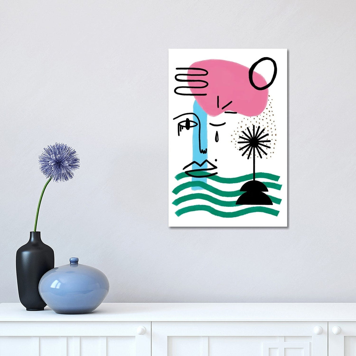 iCanvas "Jean" by Atelier Flamingo Canvas Print