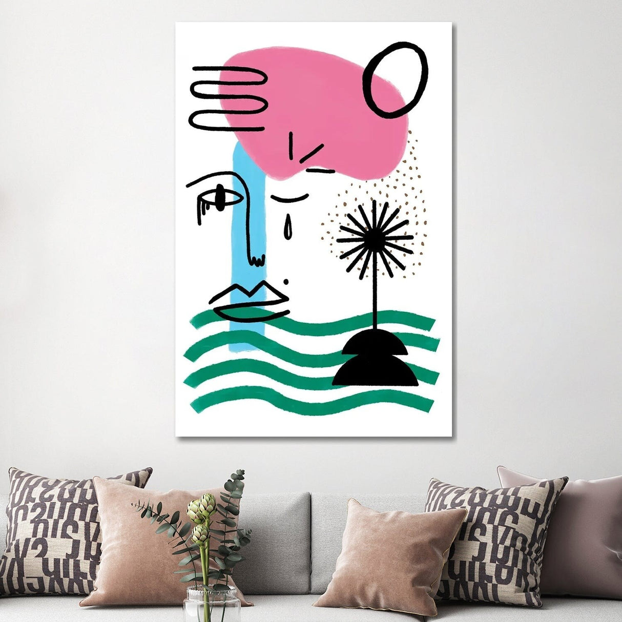 iCanvas "Jean" by Atelier Flamingo Canvas Print