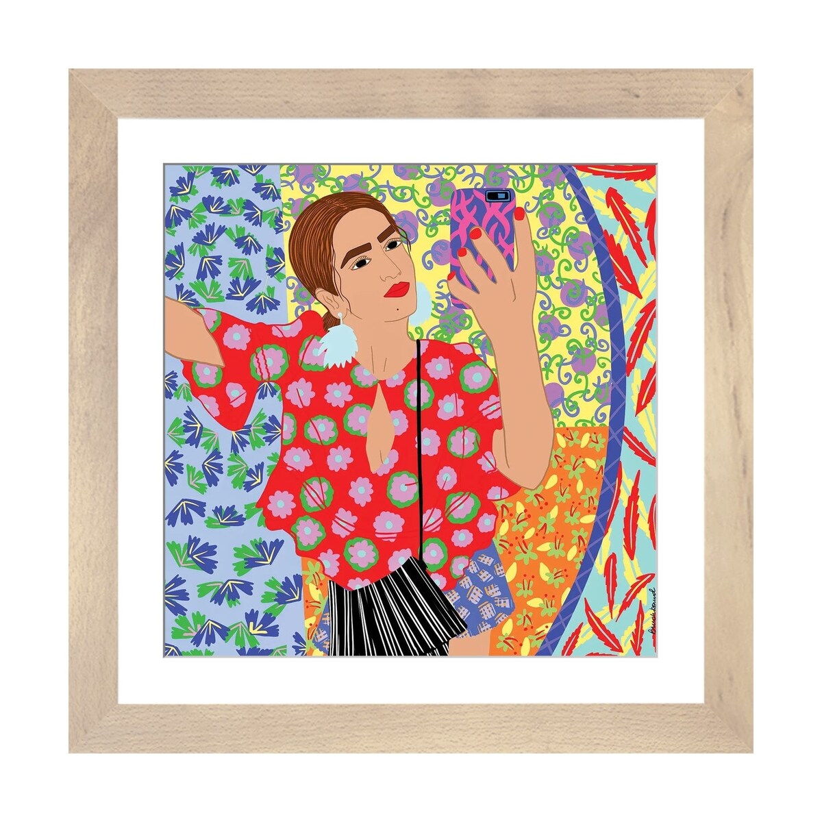 iCanvas "Keerti Girl" by BrushBound