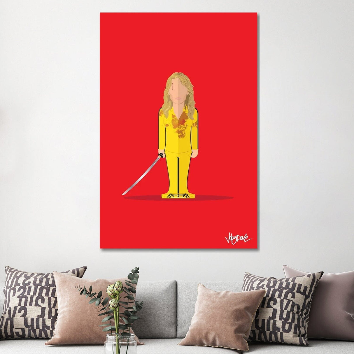iCanvas "Kill Bill - Minimalist Portrait" by Joby Dove Canvas Print