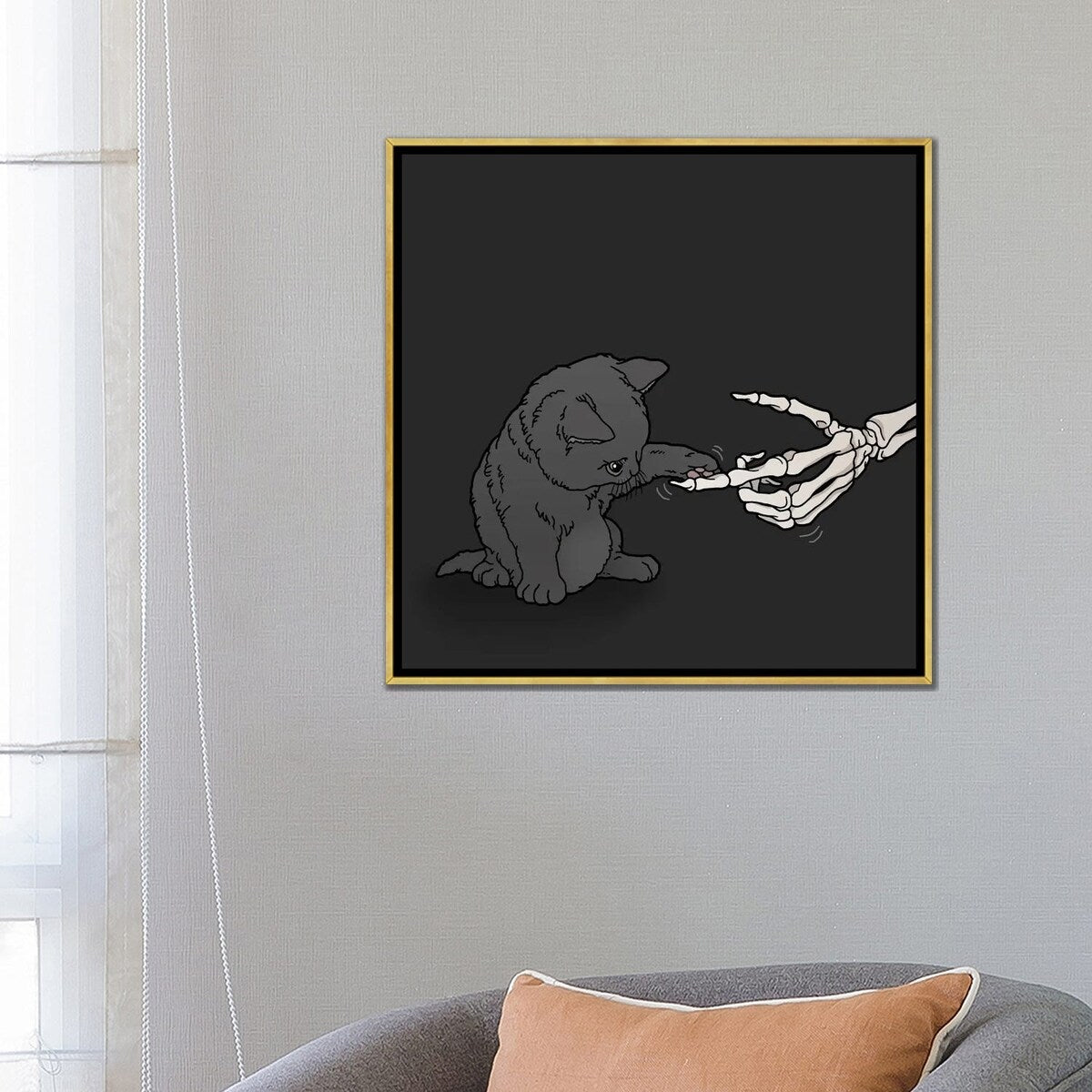 iCanvas "Kitty, Kitty" by Tiina Menzel Framed Canvas Print