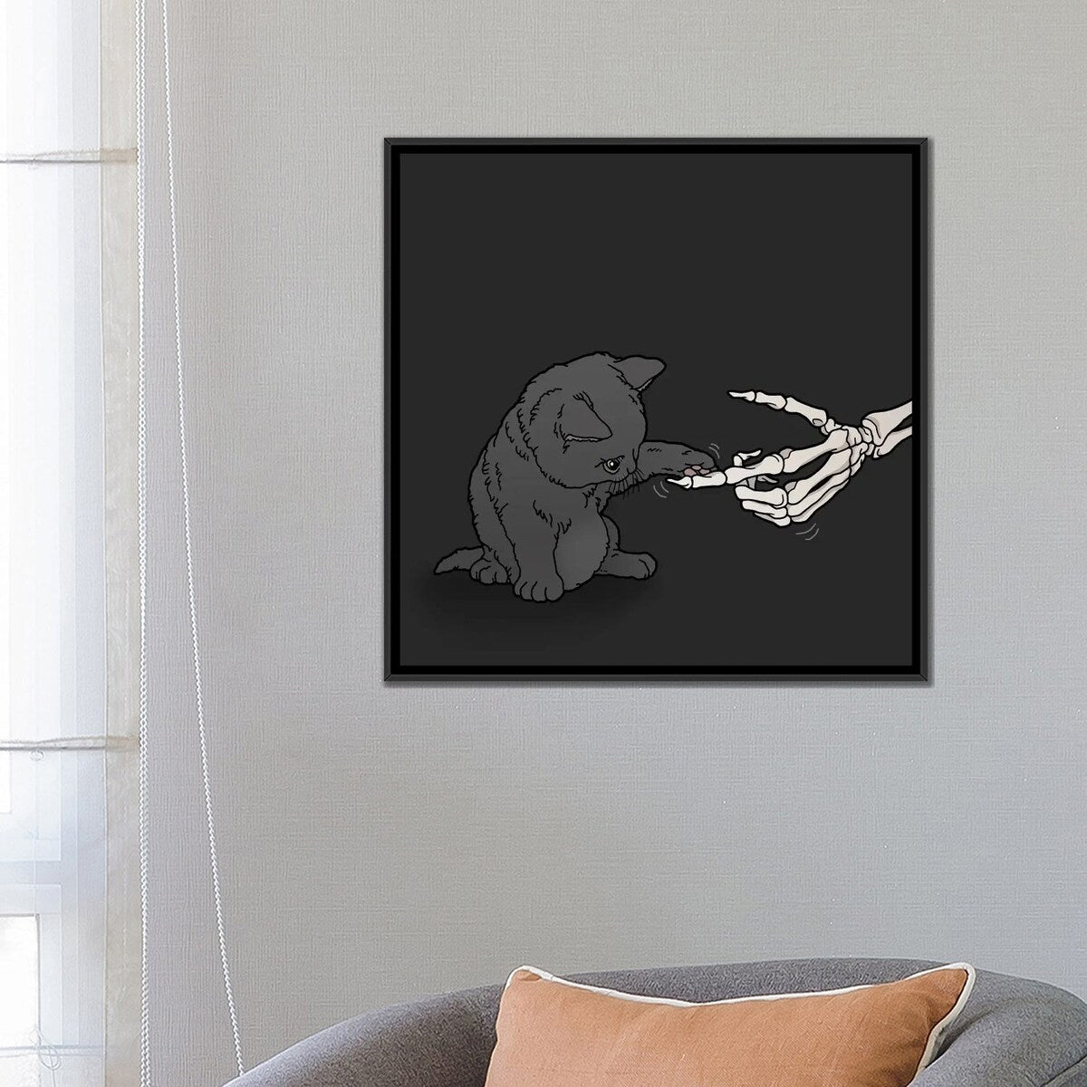iCanvas "Kitty, Kitty" by Tiina Menzel Framed Canvas Print