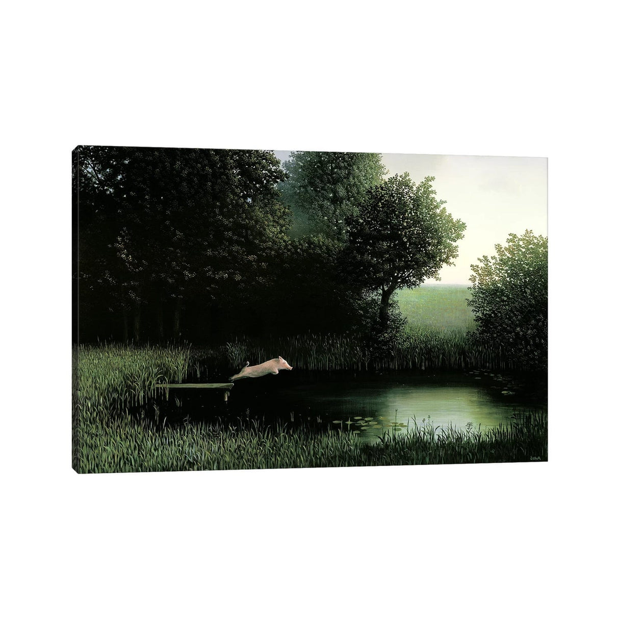 iCanvas "Koehler's Pig" by Michael Sowa Canvas Print