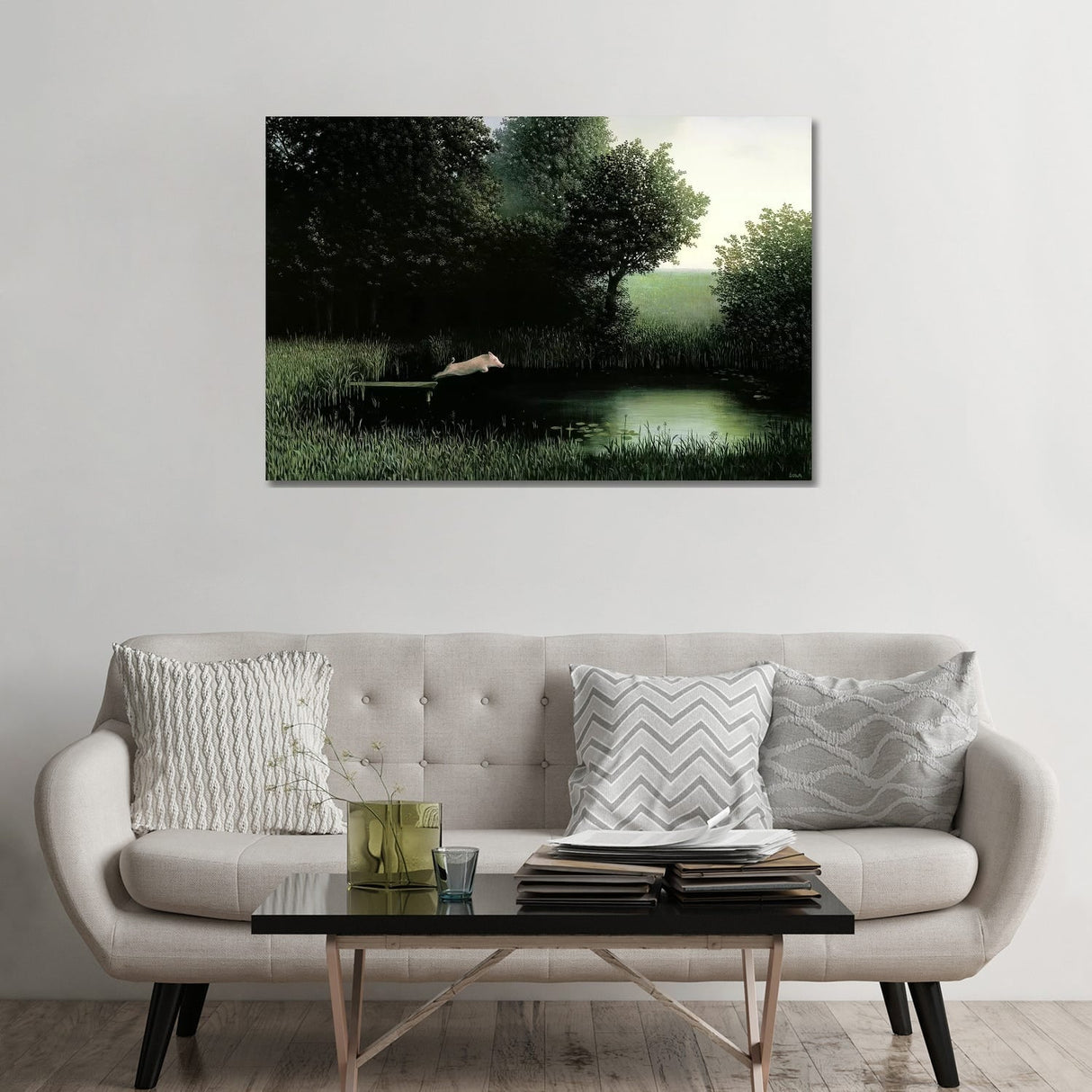 iCanvas "Koehler's Pig" by Michael Sowa Canvas Print