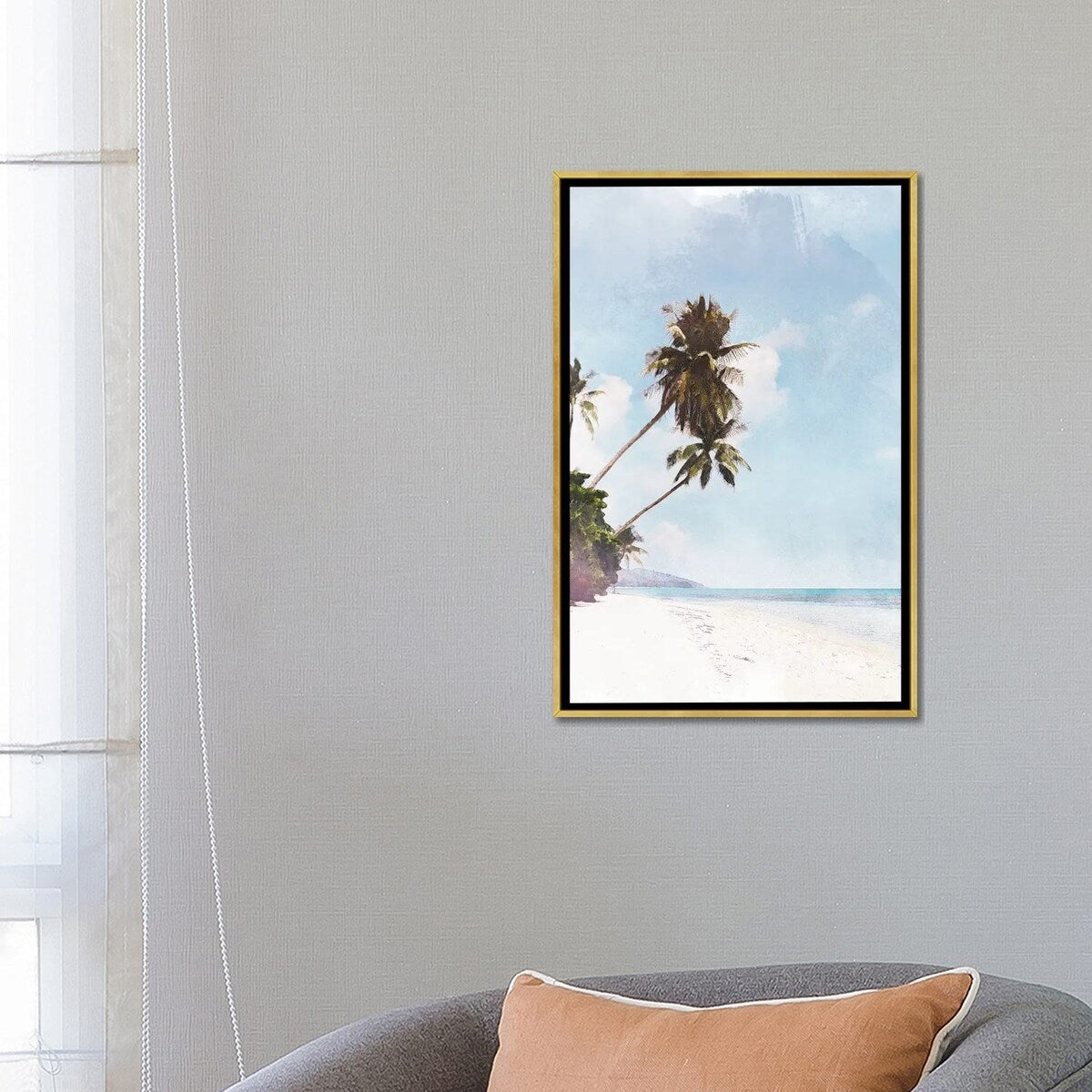 iCanvas "Koh Samui Travel Poster" by Natalie Ryan Framed