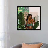 iCanvas "Leafy Green" by Peniel Enchill Framed Canvas Print
