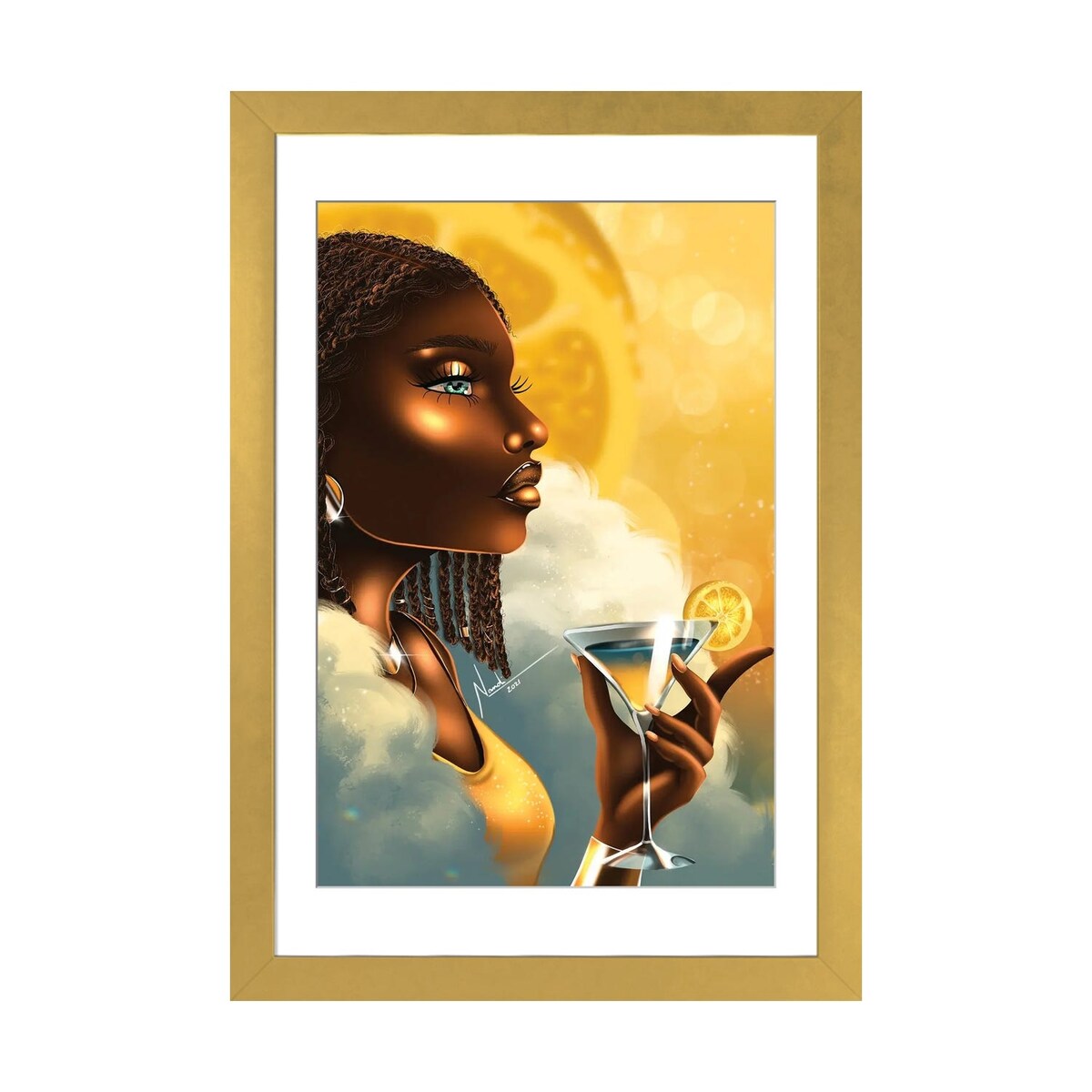 iCanvas "Lemon Martini" by Nandi L. Fernandez