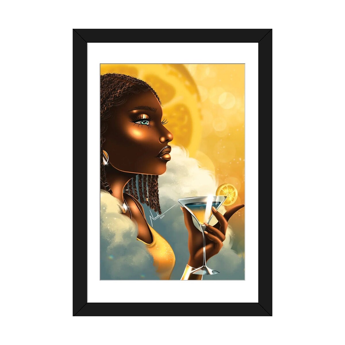 iCanvas "Lemon Martini" by Nandi L. Fernandez