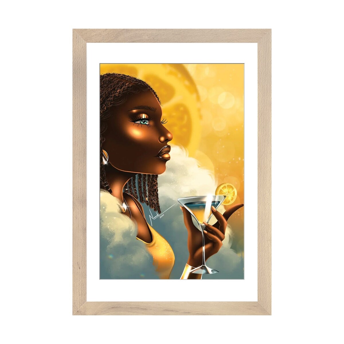 iCanvas "Lemon Martini" by Nandi L. Fernandez