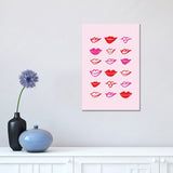 iCanvas "Lips In A Row" by Kristen Ley Canvas Print